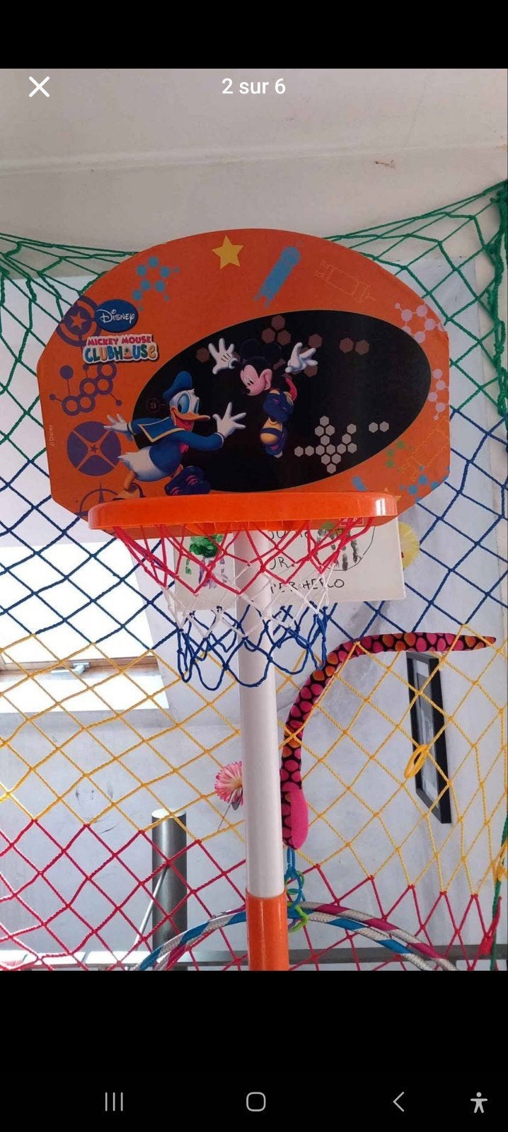 Panier de basket évolutif