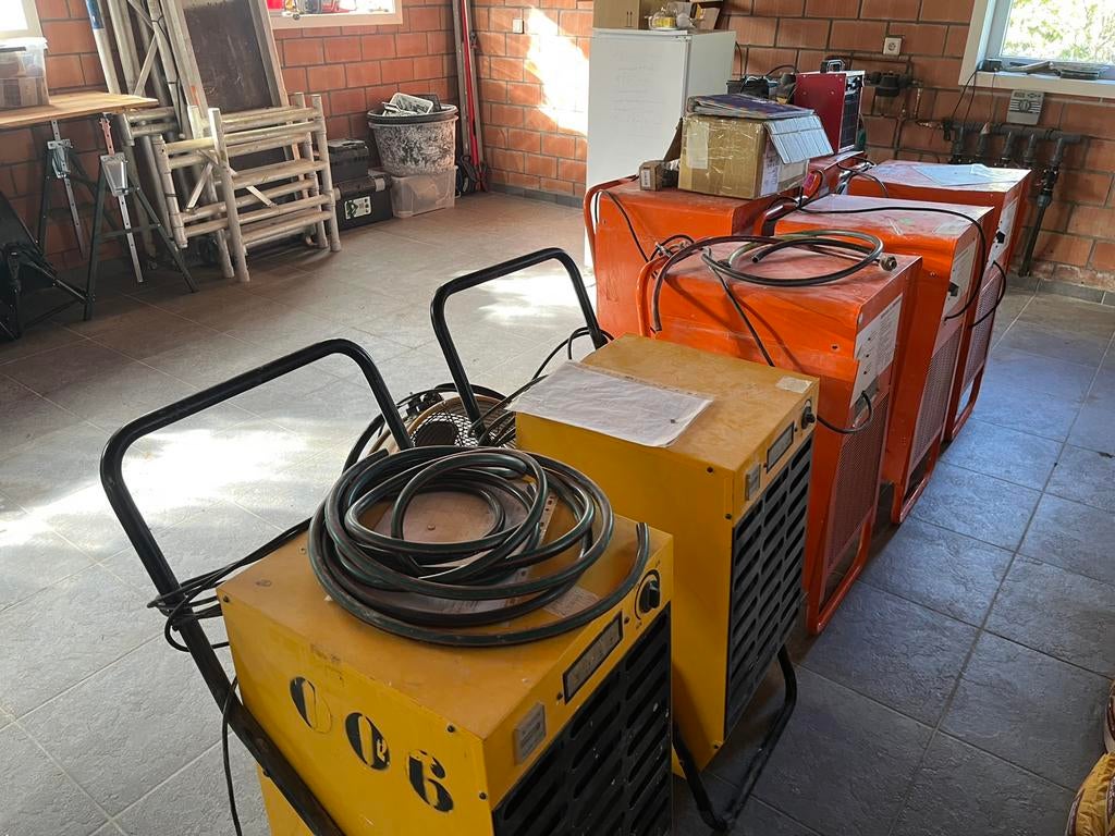 Bouwdrogers te huur, Goedkoopste! + grote ventilator, Ophalen