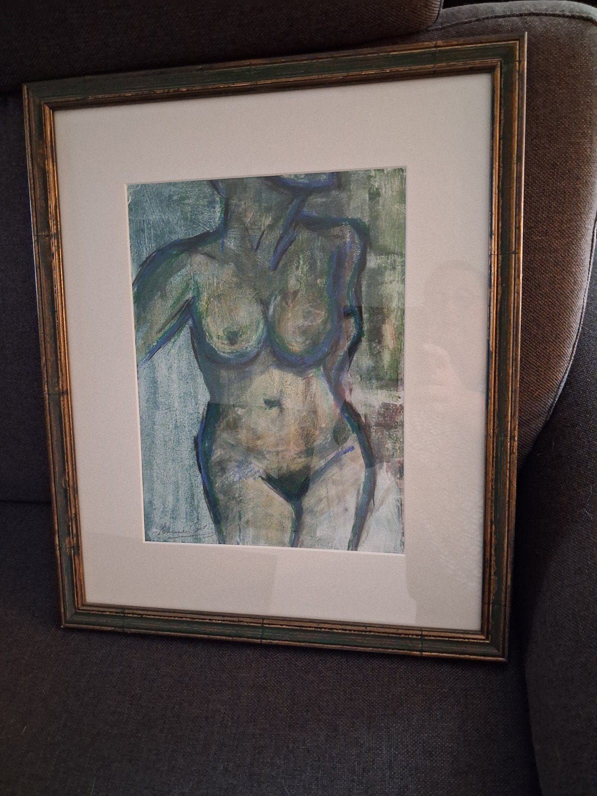 schilderij, naaktbeeld, Ophalen, Schilderij