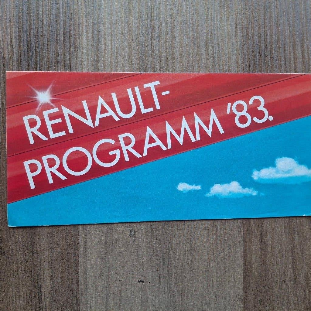 RENAULT - PROGRAMM '83, Livres, Enlèvement ou Envoi, Neuf, Renault