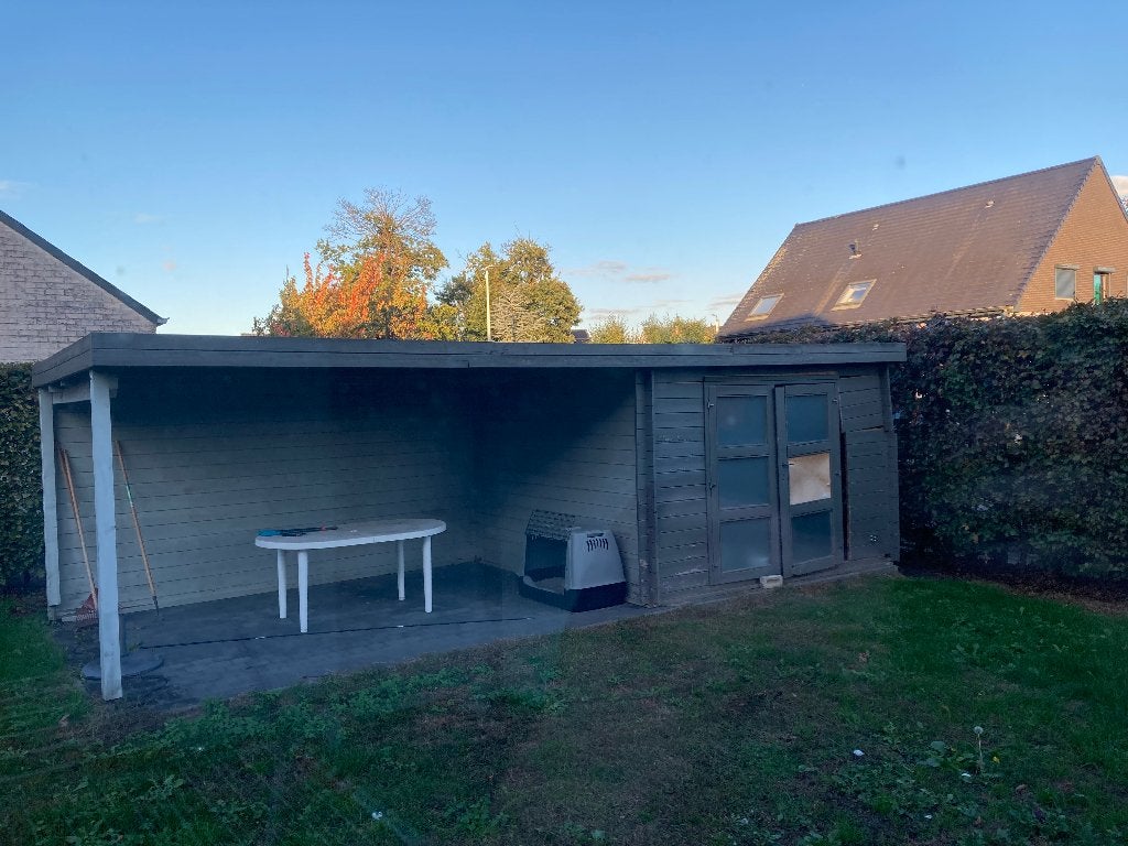 tuinhuis met stormschade, Jardin & Terrasse, Utilisé, 500 cm ou plus, Enlèvement, 400 cm ou plus