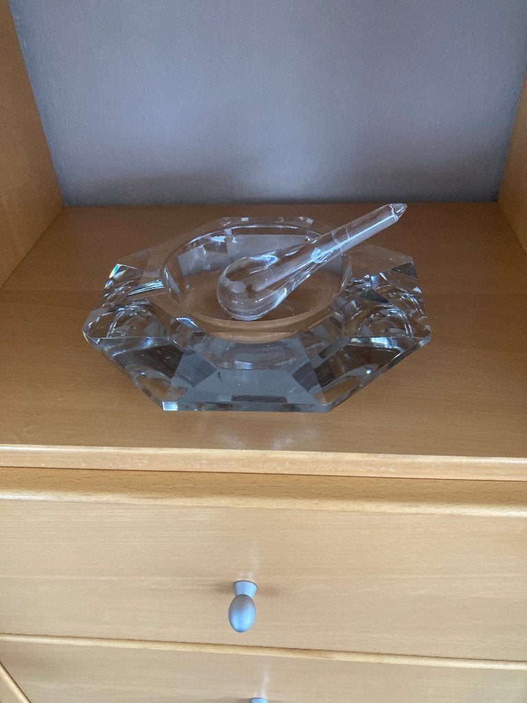grand cendrier en cristal Val Saint Lambert Amadis, Enlèvement ou Envoi