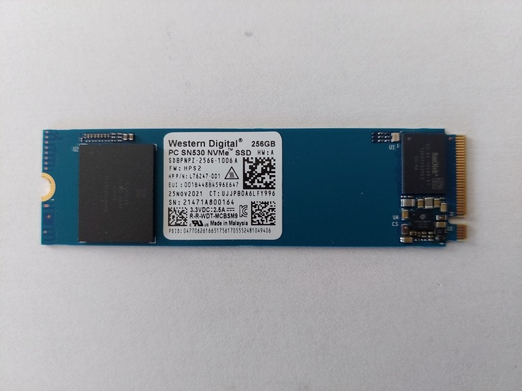 Disque SSD M2 2280 NVMe/ PCIe Western Digital de 256 Go, Informatique & Logiciels, Disques durs, Enlèvement ou Envoi, SSD, Utilisé