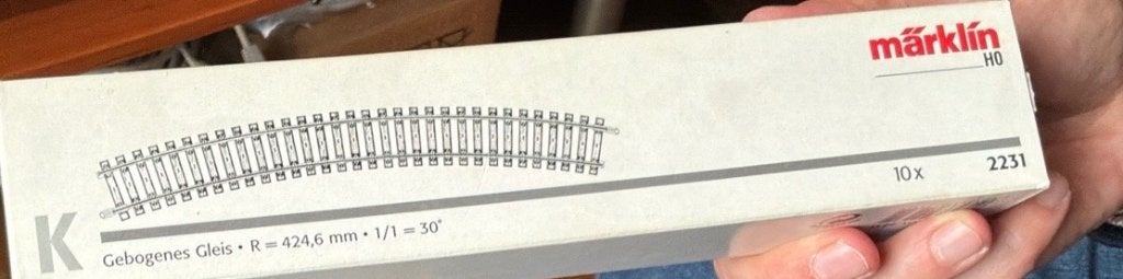 Märklin 2231 - Lot de 10 rails courbes voie K - HO - NEUF, Enlèvement ou Envoi, Neuf, Train, Modèle réduit
