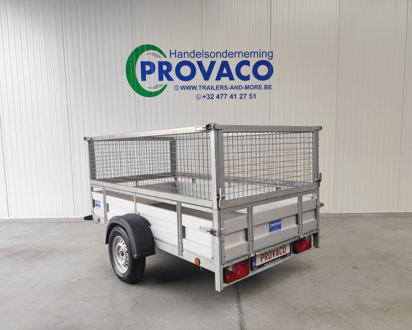 aanhangwagen 750kg • keuringsvrij • met loofrekken • perfect, Ophalen