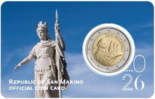 CC 2 euros Saint-Marin 2026 devise BU, Timbres & Monnaies, Monnaies | Europe | Monnaies euro, Enlèvement ou Envoi, Saint-Marin