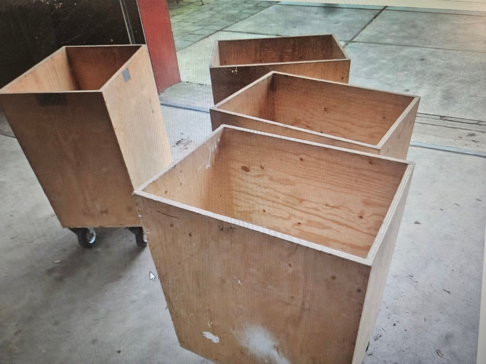 kratten verrijdbaar kist 5 stuks, Doe-het-zelf en Bouw, Ophalen, Gebruikt, 40 tot 60 cm, 50 tot 75 cm