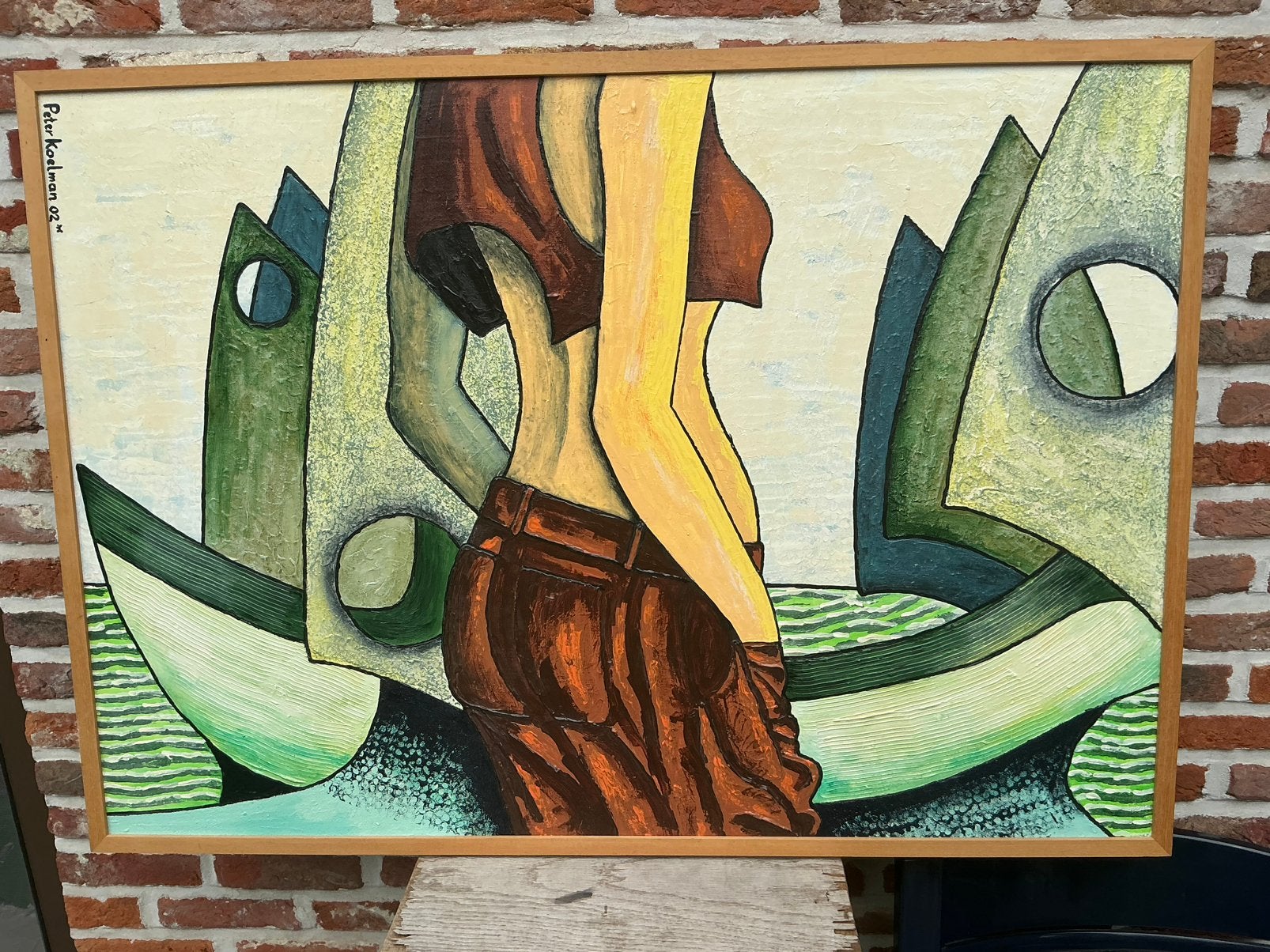 Peter Koelman°Amsterdam1948-Olie/board 2002-103x70, Ophalen