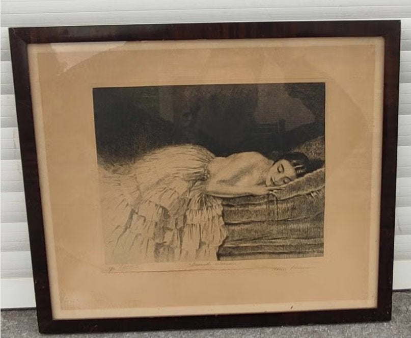 eau forte epreuve d artiste signe henri thomas, Antiquités & Art, Enlèvement ou Envoi