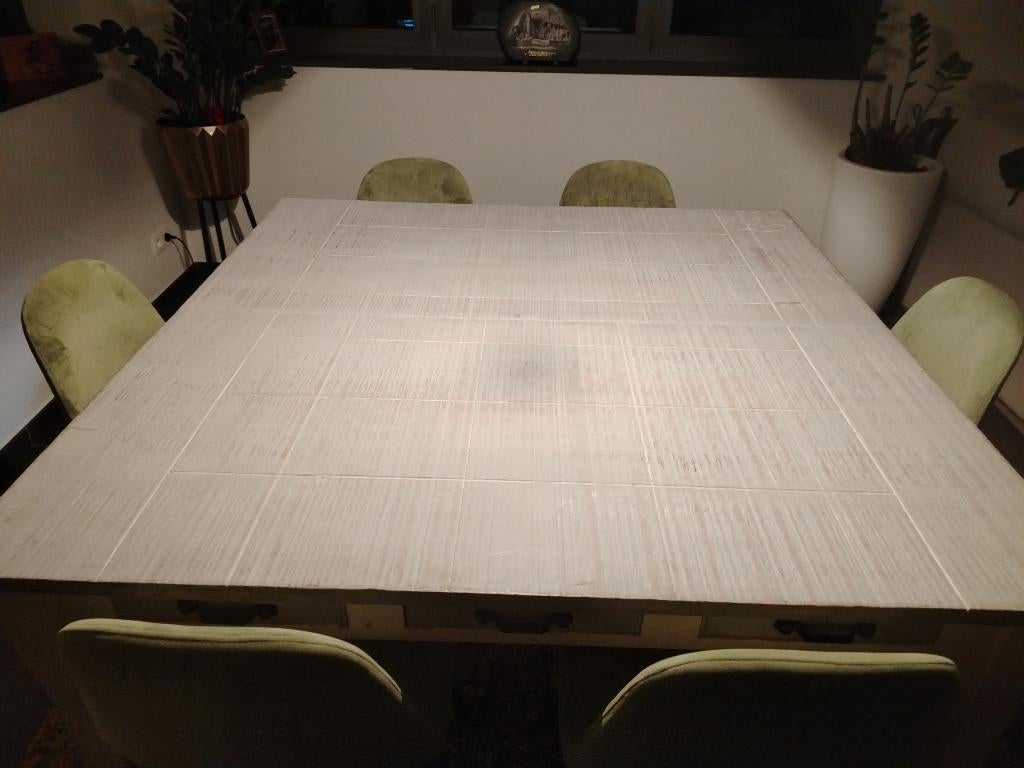 Landelijke Riviera maison vancouver 140x140 eetafel, Huis en Inrichting, Ophalen, Nieuw, Riviera Maison