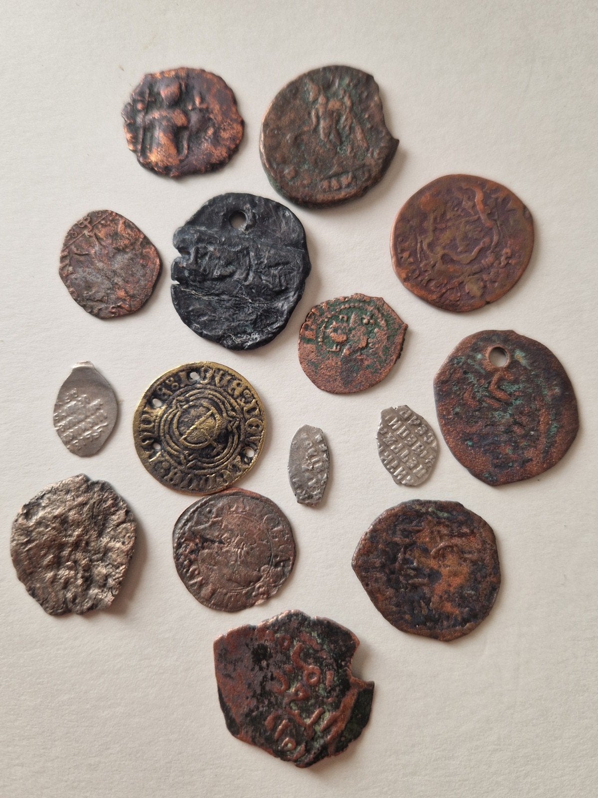 Antieke munten vanaf 212, waaronder Romeinse, Russische en O, Enlèvement ou Envoi, Monnaie