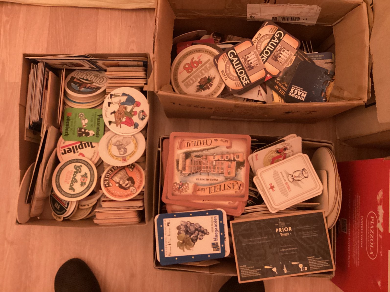 Bierviltjes, Ophalen