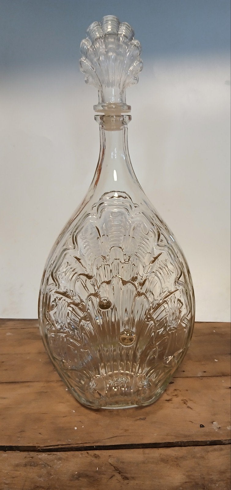 Lacrima Christi Posarelli grote vintage fles 43 cm, Ophalen of Verzenden