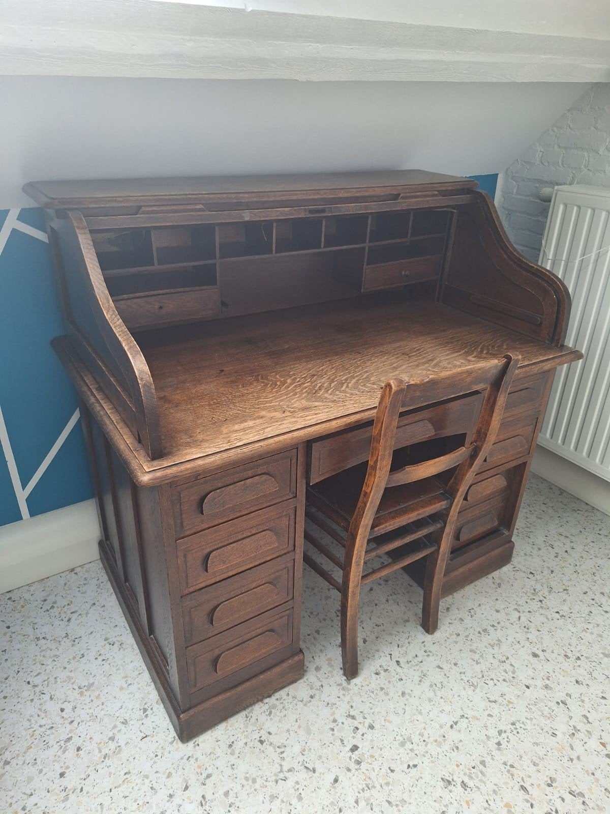 Bureau à volets authentique, Maison & Meubles, Armoires | Secrétaires, Enlèvement