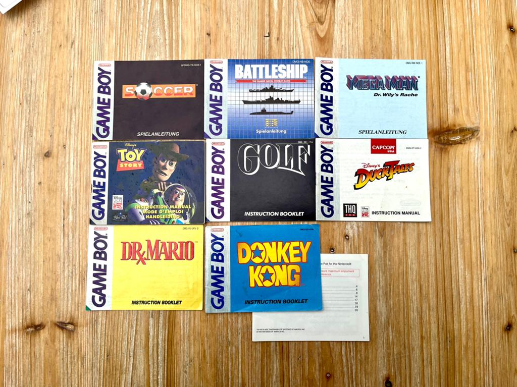 Gameboy classic handleidingen, Games en Spelcomputers, Games | Nintendo Game Boy, Ophalen of Verzenden, Gebruikt