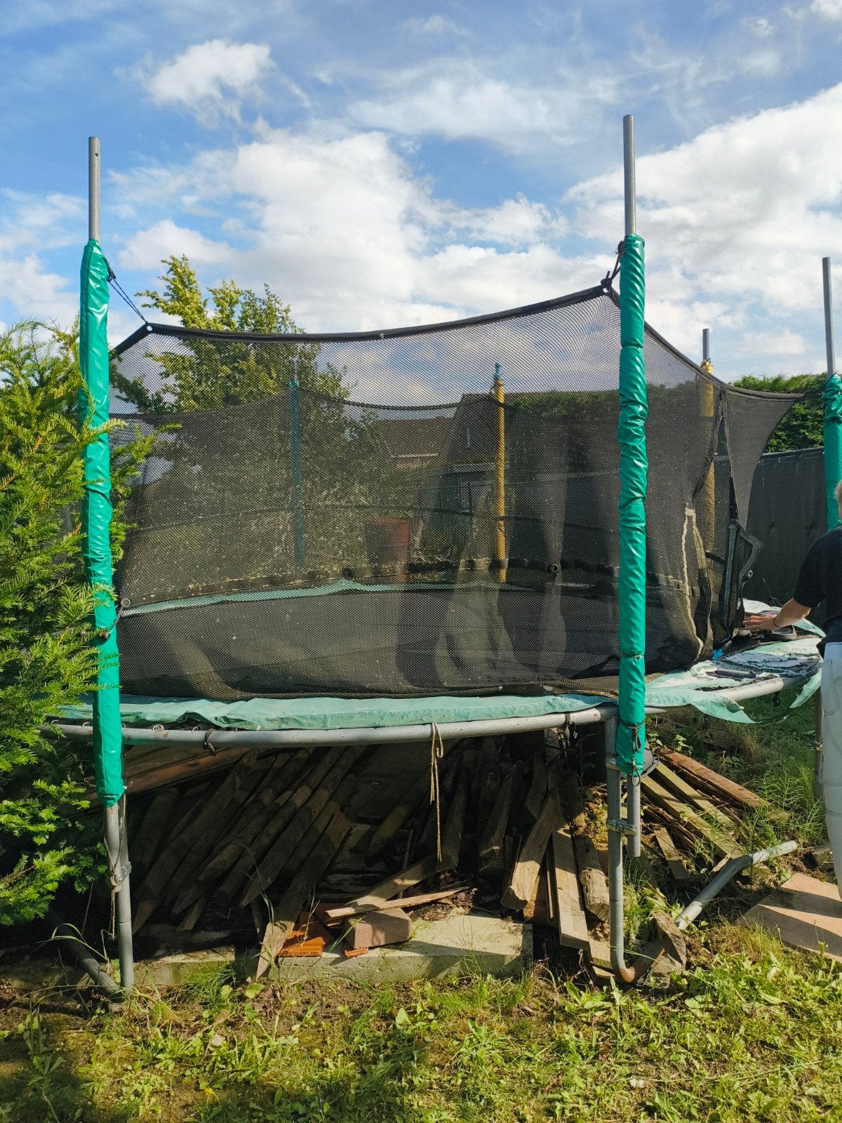 Gratis grote berg trampoline 380, Ophalen