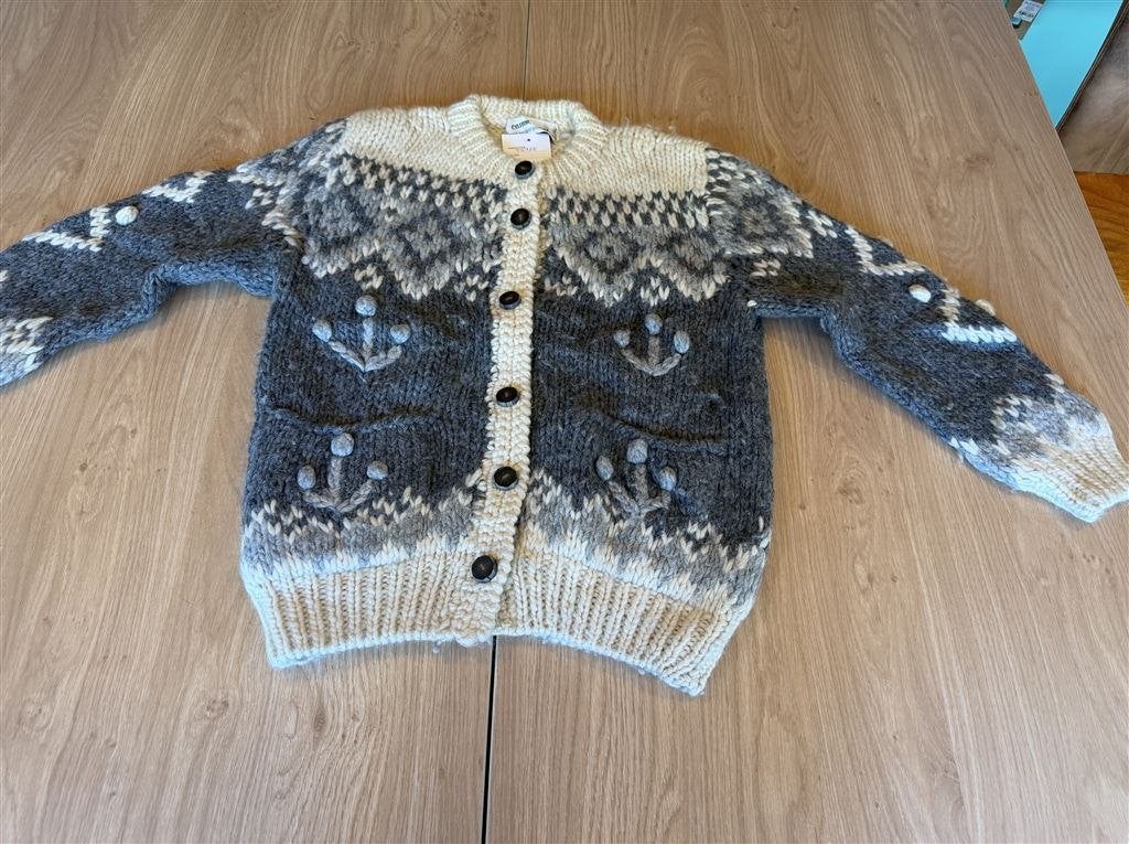 Vintage Dames Wollen Gebreid Dik Vest - Maat M, Ophalen of Verzenden, Zo goed als nieuw, Maat 38/40 (M)