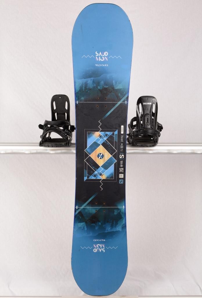145 snowboard SALOMON WILD CARD S unite , black/blue, Sport en Fitness, Snowboarden, Ophalen of Verzenden, Gebruikt, Board