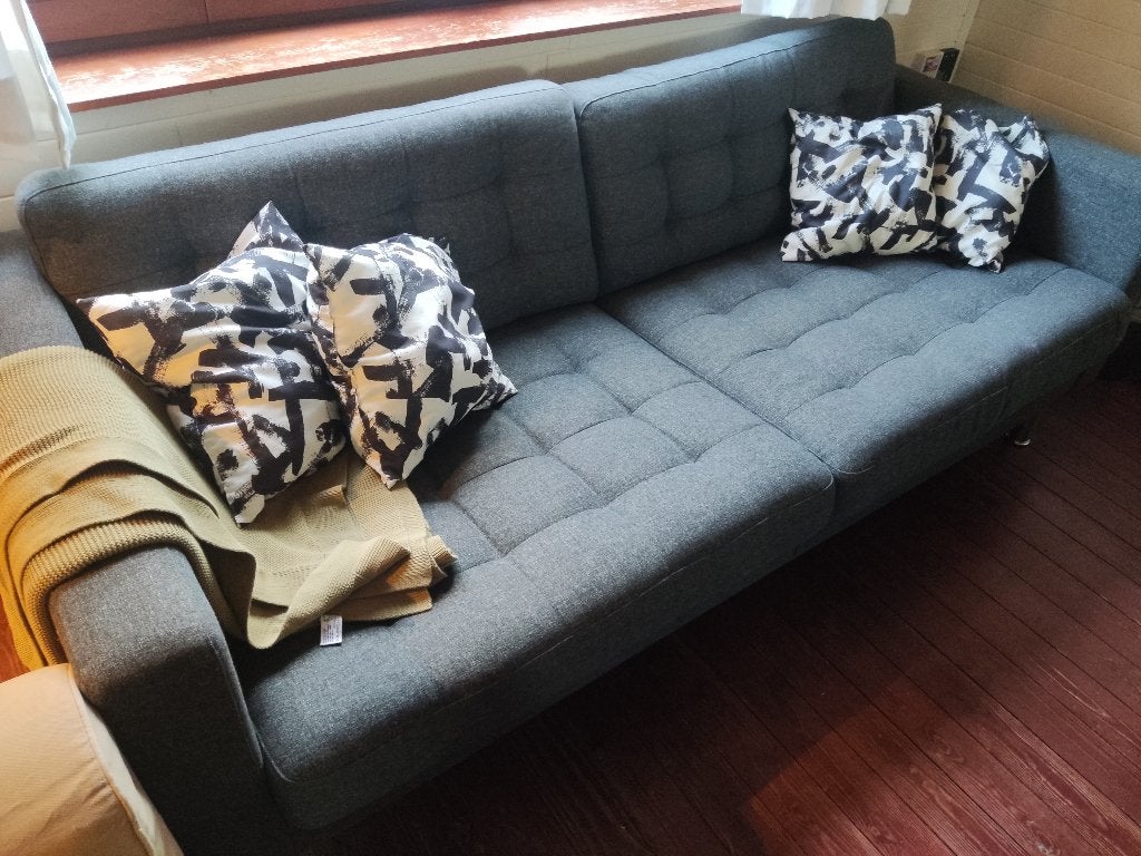 Ikea zetel, Huis en Inrichting, Zetels | Zetels, Ophalen, Gebruikt, Tweepersoons, Rechte bank