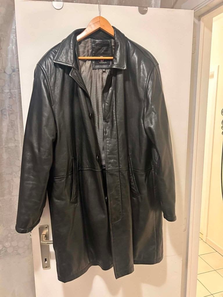 Leren herenjas Dermapelle, maat 54, Enlèvement, Taille 52/54 (L)