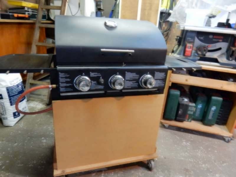 BBQ op gas, Ophalen, Gebruikt