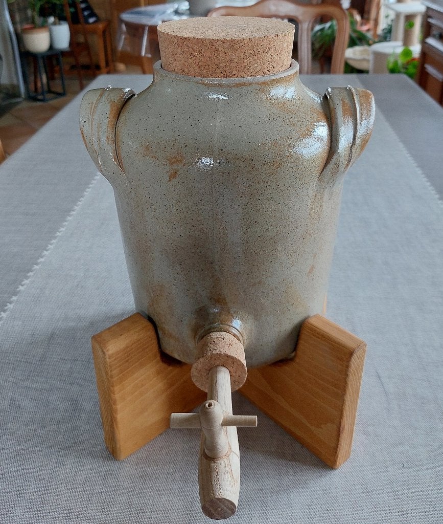 Vinaigrier en grès vernissé 4 litres, Antiquités & Art, Enlèvement ou Envoi
