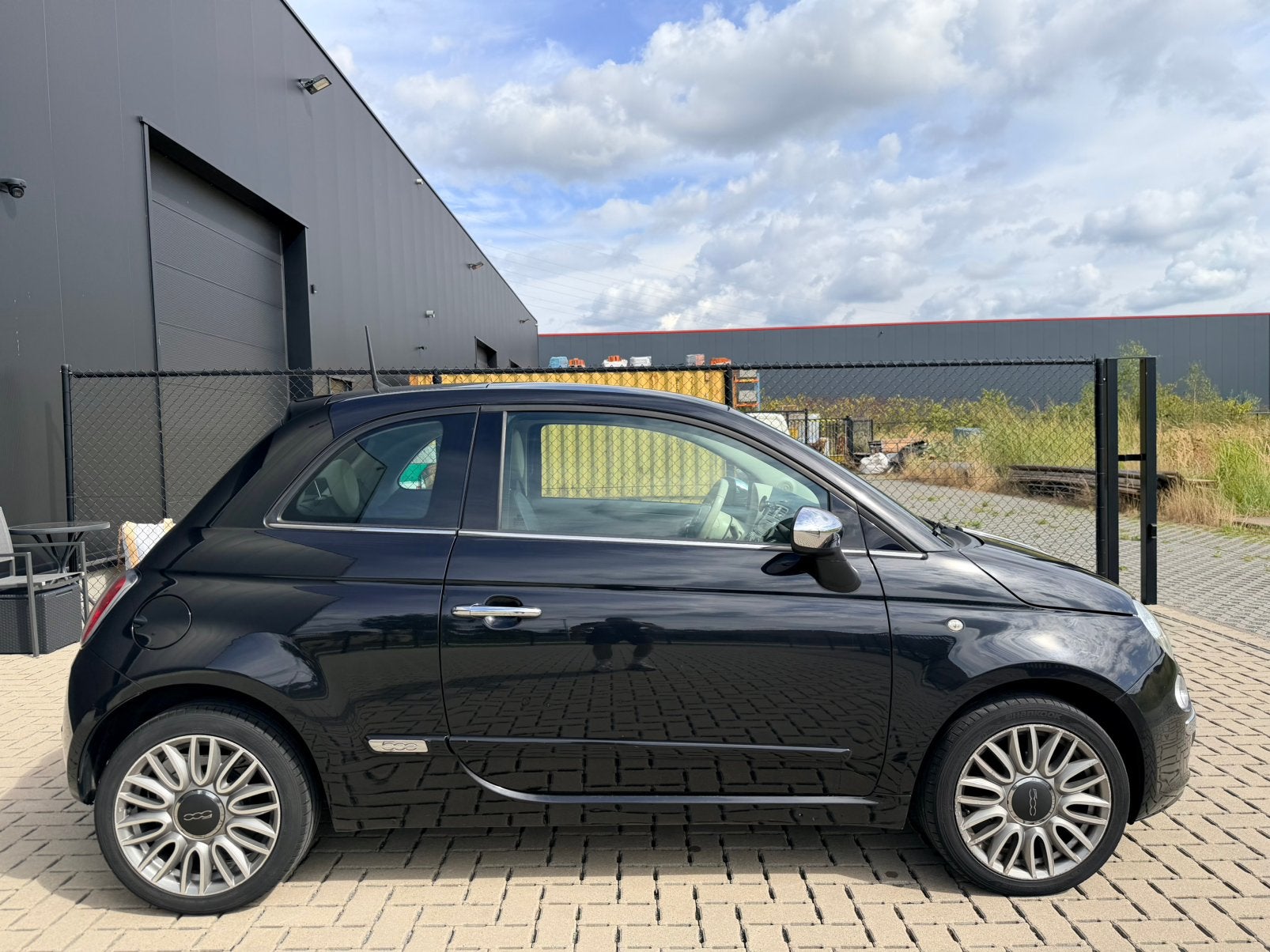 Fiat 500 Lounge 1.2 Benzine - Leder - Schuifdak, Zwart, Zwart, Leder, 3 deurs