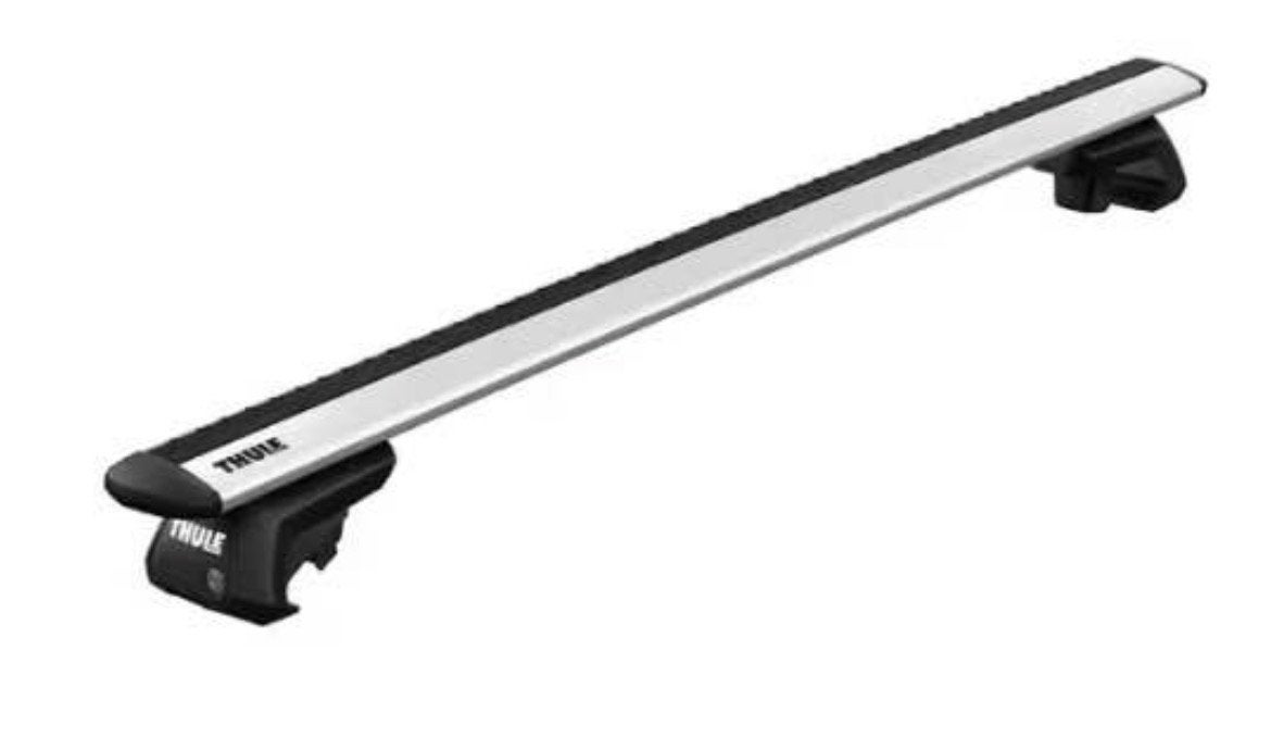Barres de toit x 2 + adaptateur - WingBar Evo 118, Ophalen, Zo goed als nieuw