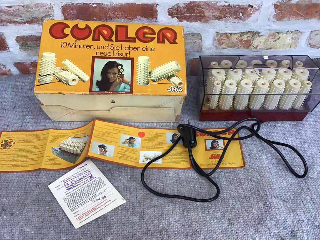 Vintage krulset solis van 1973 topper, Ophalen of Verzenden, Zo goed als nieuw