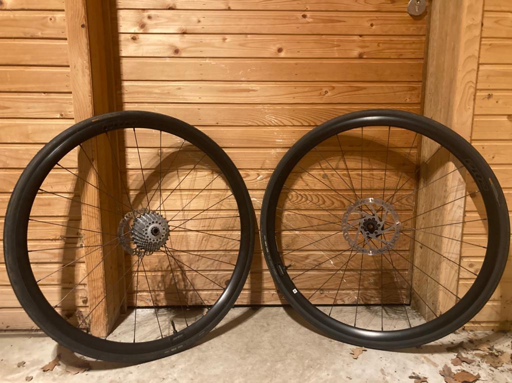 Roues de velo de course, Enlèvement, Comme neuf, Pneu, Aluminium