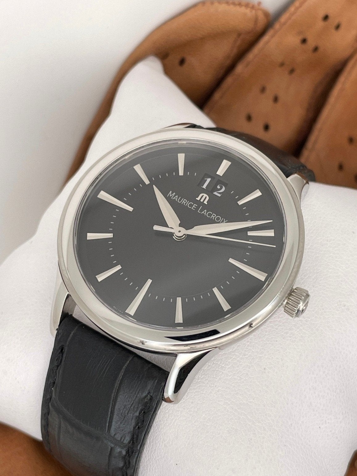 Maurice Lacroix The Classics Date LC1128-SS001-330 — Nieuw, Staal