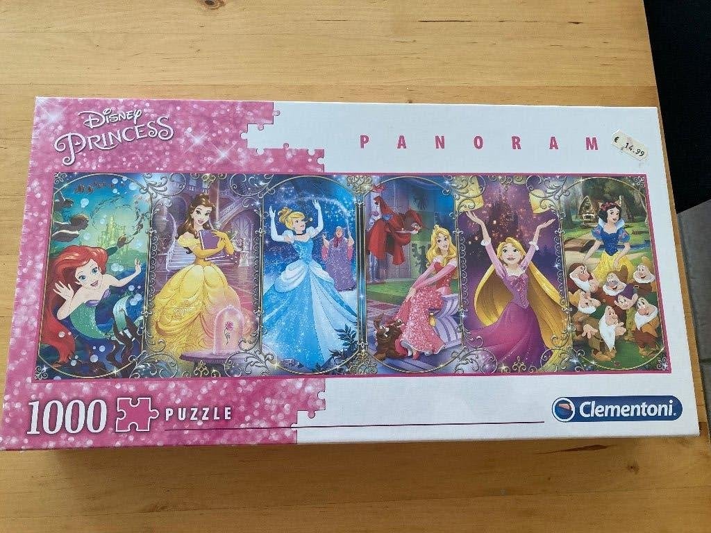 Puzzle Disney Princess Panorama 1000, Enlèvement, 500 à 1500 pièces, Neuf, Puzzle