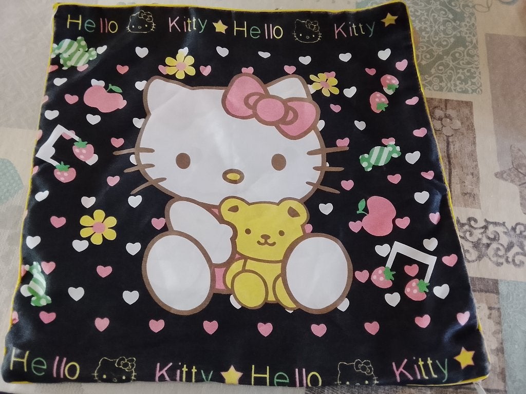 Kussenhoes Hello Kitty, Overige merken, Zwart, Ophalen of Verzenden, Zo goed als nieuw