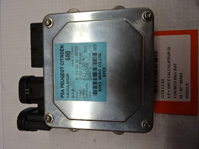 UNITE ELECTRONIQUE Citroën C3 (FC / FL / FT) (9658468080), Citroën, Mevr. I. Hauben, Utilisé, Rue de l'Espoir 34 34
4030  GRIVEGNÉE, BE