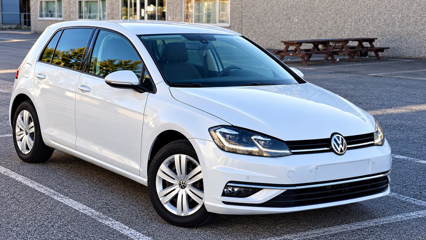 Volkswagen Golf 7.5 1.0 TSI / 2019 / 116.000 Km, Auto's, Voorwielaandrijving, Alcantara, Wit, Stoelmassage