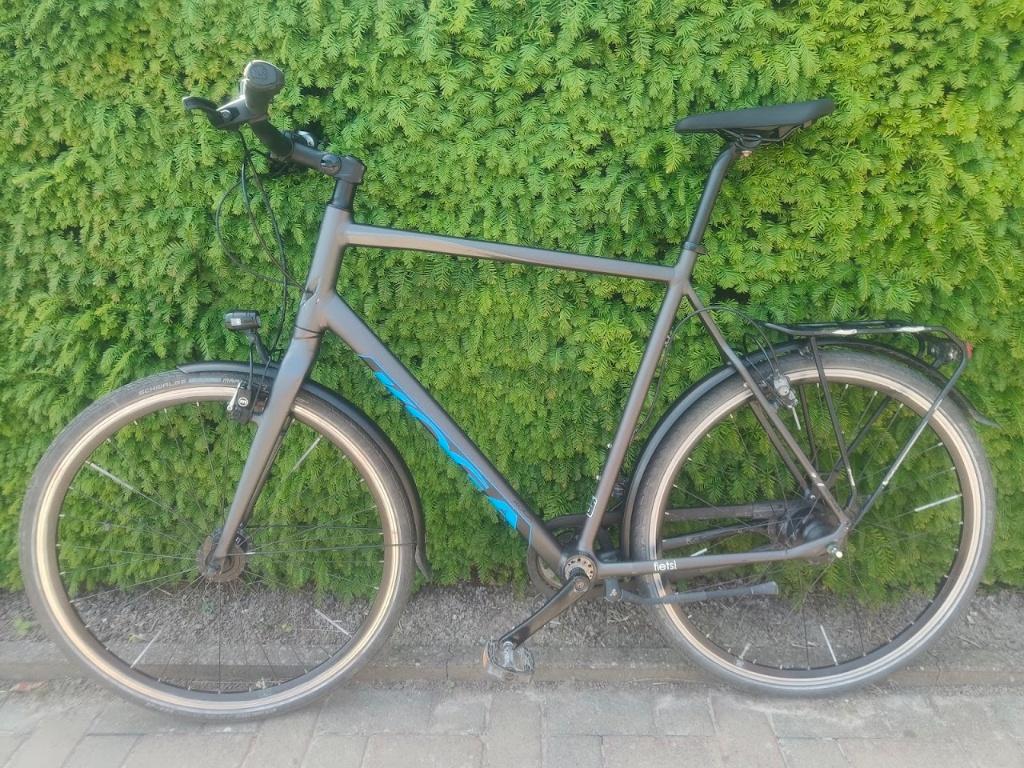 Koga Herenfiets maat 63 8 speed Nexus Shimano, Fietsen en Brommers, Gebruikt, Velgrem, Versnellingen, 61 tot 65 cm