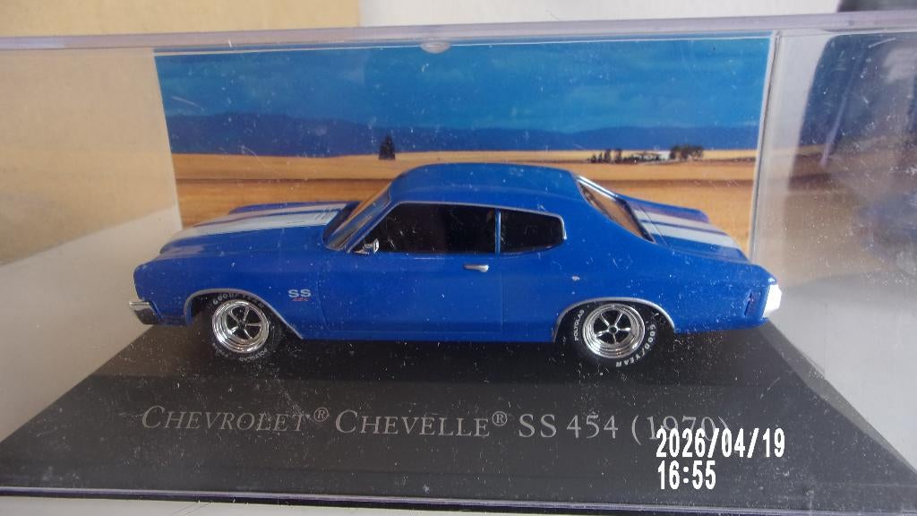 CHEVROLET CHEVELLE SS 454.De AGOSTINI 1/43 COMME NEUVE, Enlèvement ou Envoi, Comme neuf, Voiture, Autres marques