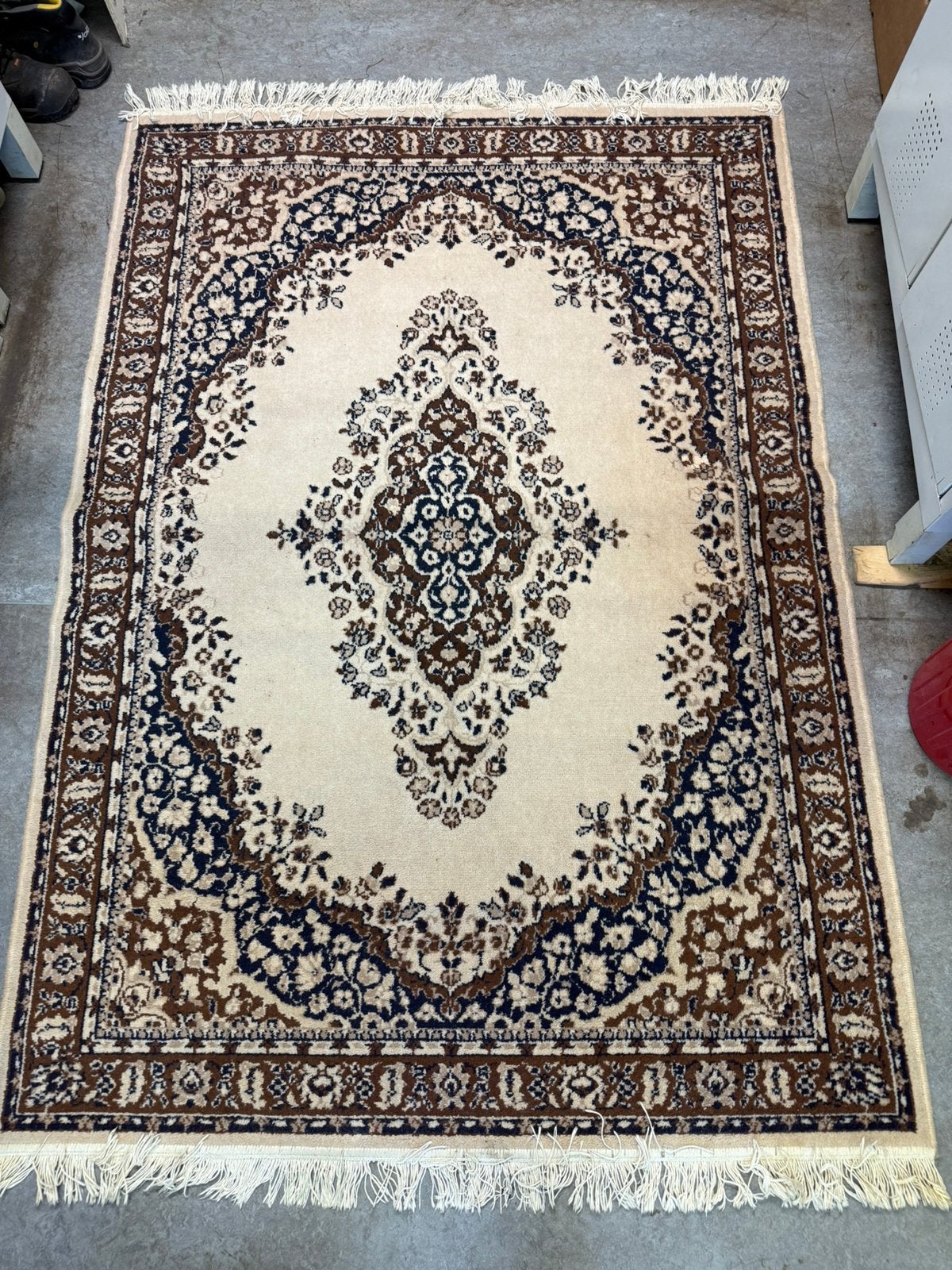 Tapis vintage 20e siecle 210 x 140 cm, Antiquités & Art, Tapis & Textile, Enlèvement ou Envoi