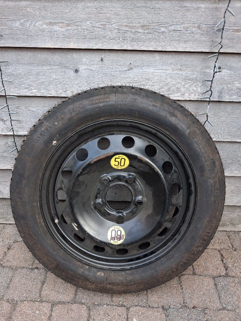 Reservewiel/noodwiel steek 5x112, Ophalen, 16 inch, Banden en Velgen