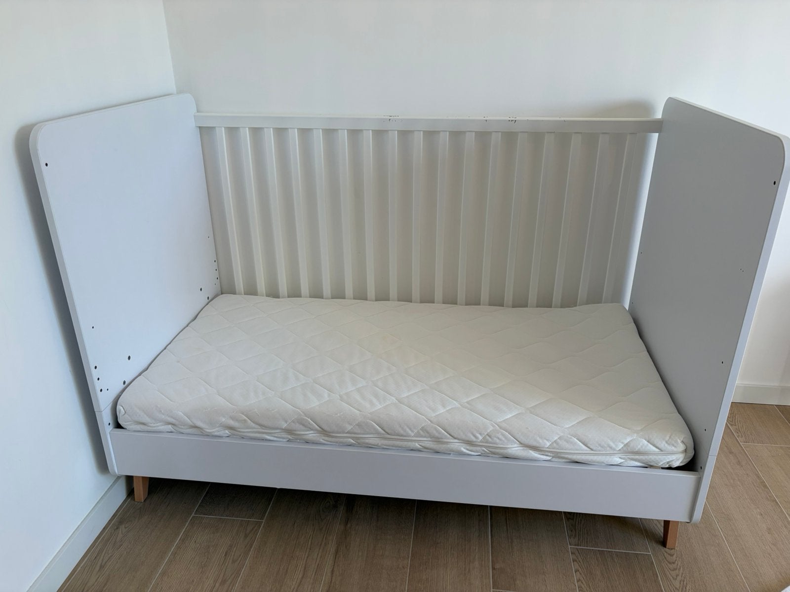 Quax loft ombouwbaar babybed (60 x120 cm), Enlèvement, Moins de 140 cm, Moins de 70 cm, Sommier à lattes