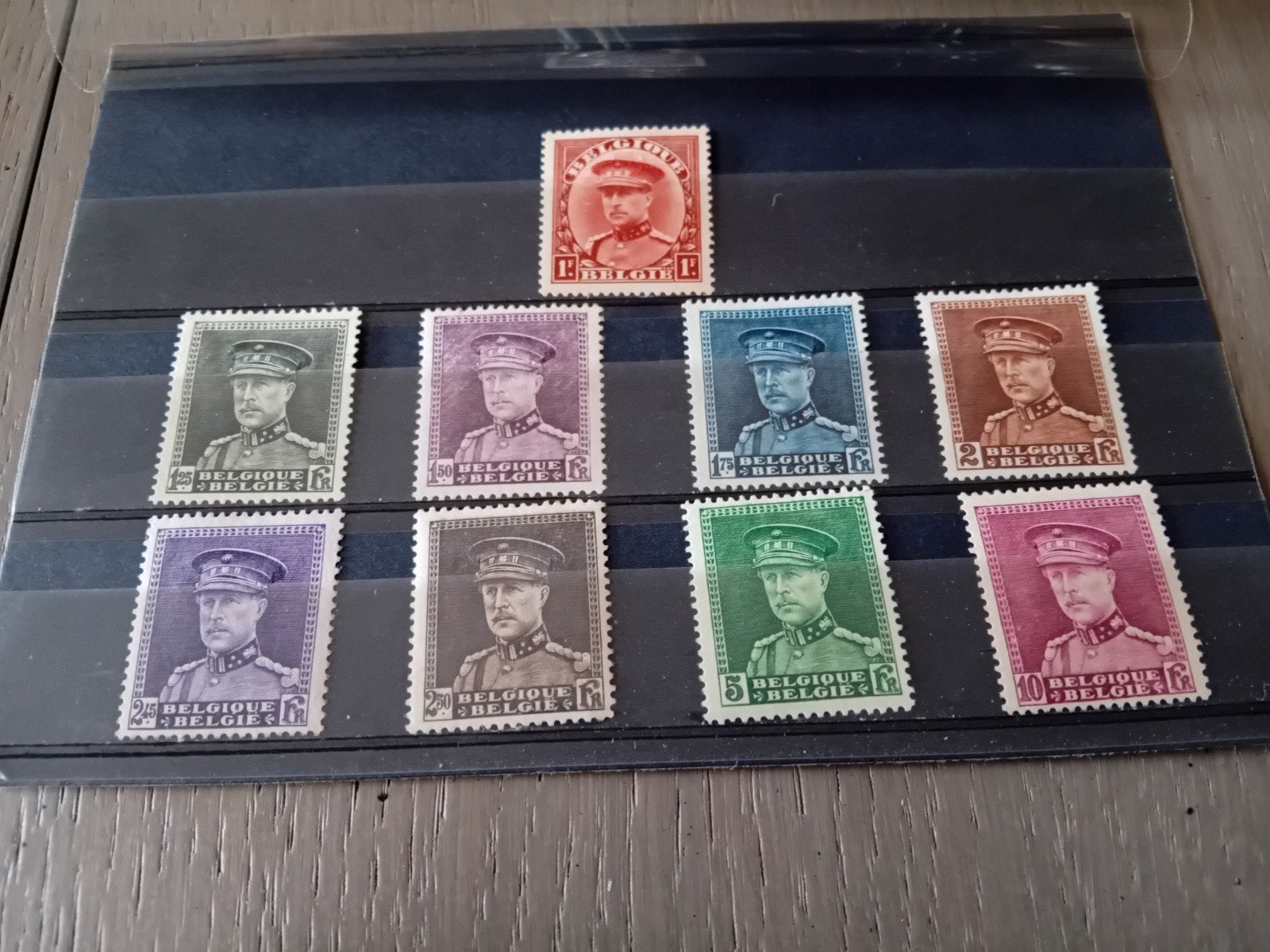 Timbres de Belgique n 317/324* lot 621, Envoi, Neuf