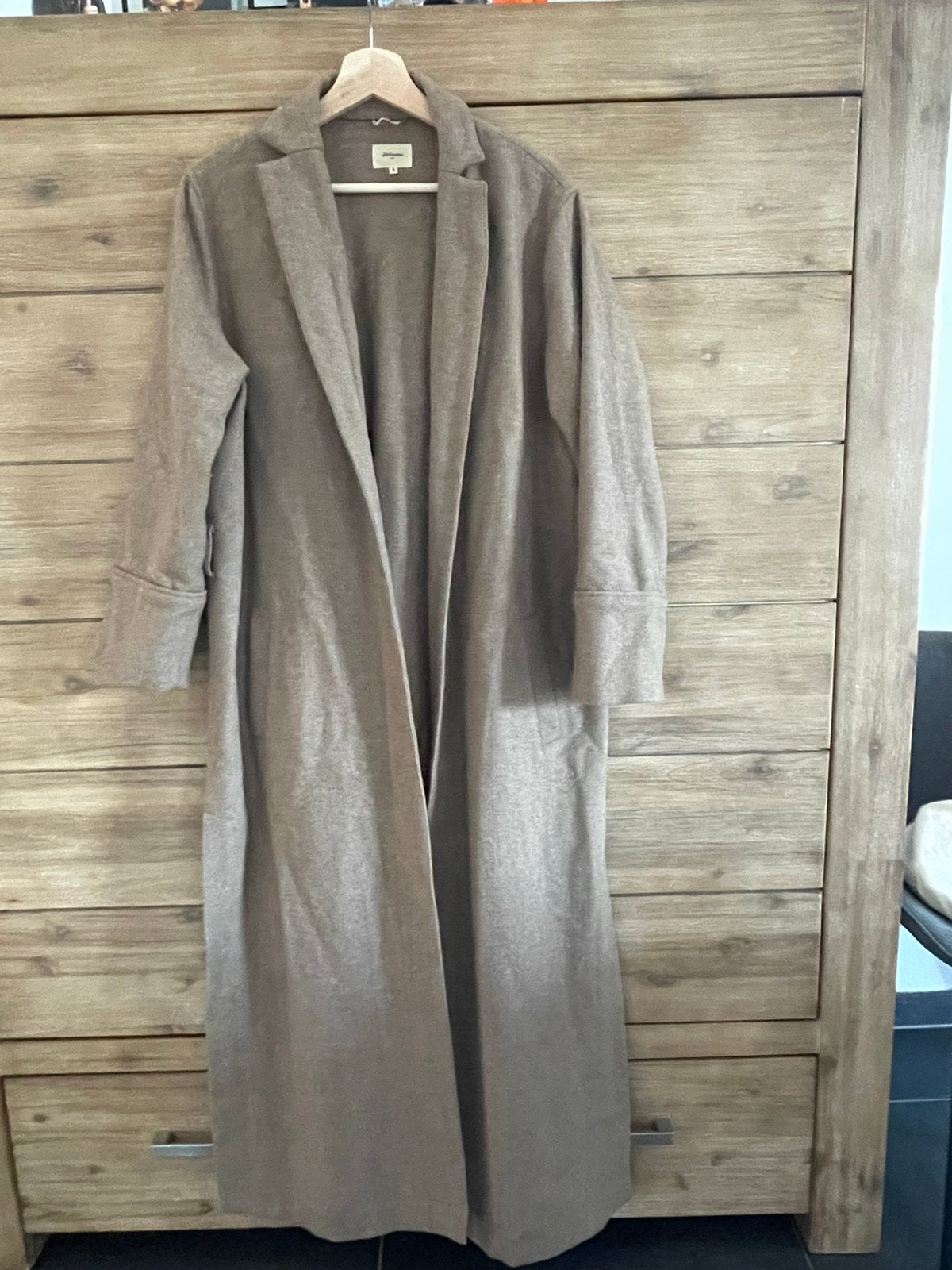 Bellerose wollen mantel / jas - Maat 3 (L/XL), Kleding | Dames, Ophalen of Verzenden, Gedragen, Maat 42/44 (L), Beige