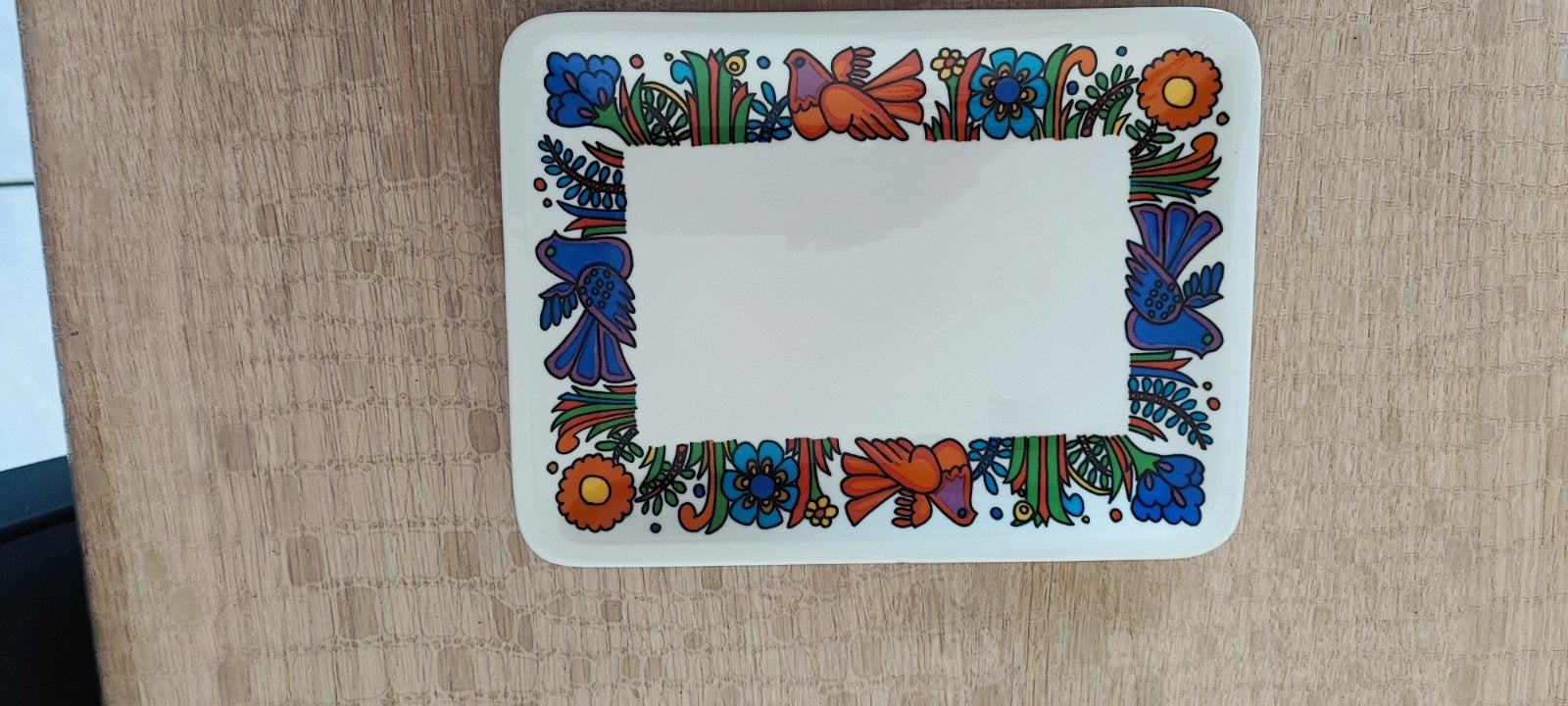 Assiette rectangulaire de la série Acapulco Villeroy et Bosh, Antiquités & Art, Enlèvement
