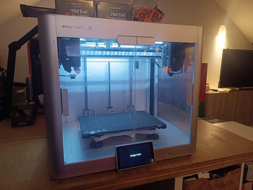 Snapmaker J1 IDEX 3D printer — incl. 2 nieuwe hotends, Computers en Software, 3D Printers, Ophalen, Zo goed als nieuw, Filament