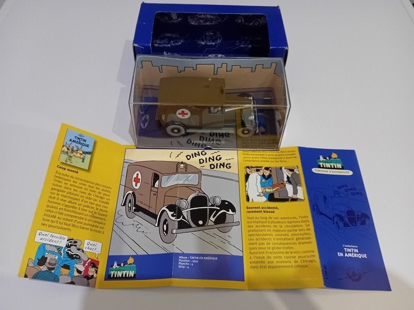 Kuifje auto nr 51 De ziekenwagen, Verzamelen, Ophalen of Verzenden, Kuifje, Zo goed als nieuw, Overige typen