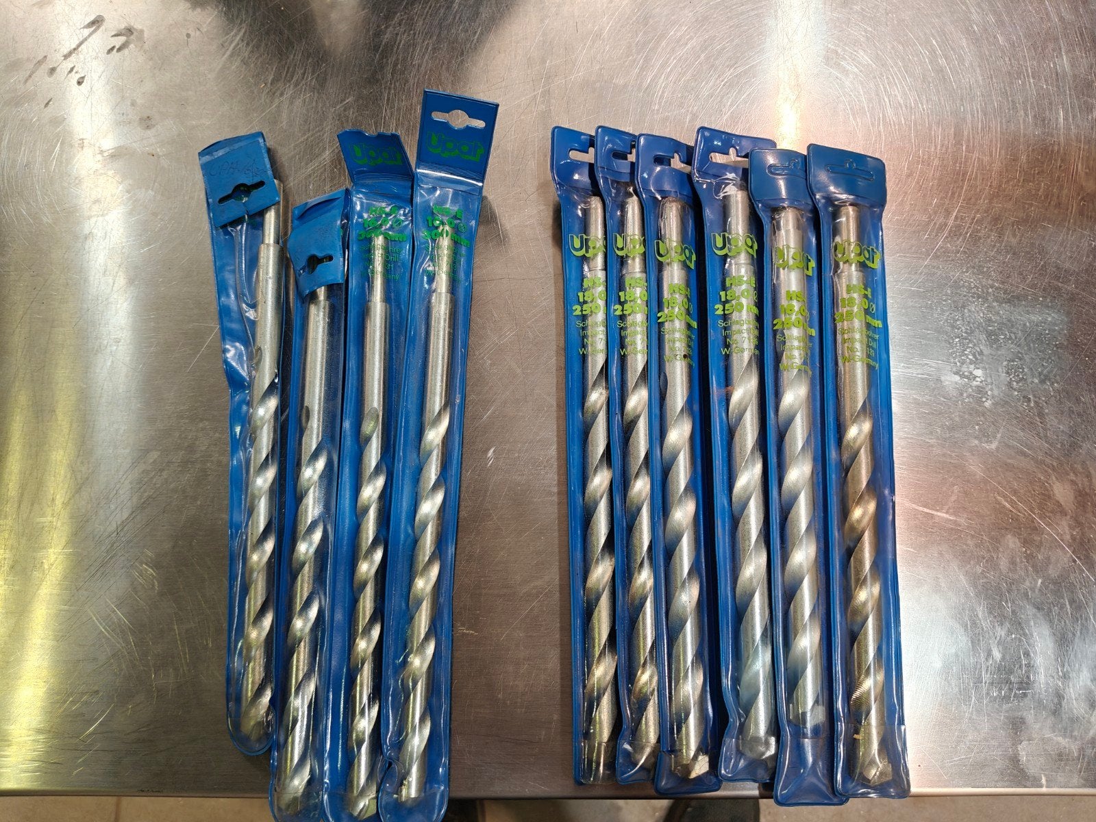 Lot de 10 forets à percussion longs Upat-18 mm (en allemand, Neuf, Enlèvement ou Envoi, Onbekend, Autres types