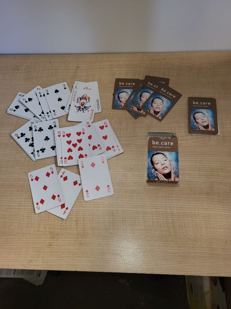 speelkaarten be care, Verzamelen, Ophalen of Verzenden, Nieuw, Speelkaart(en)