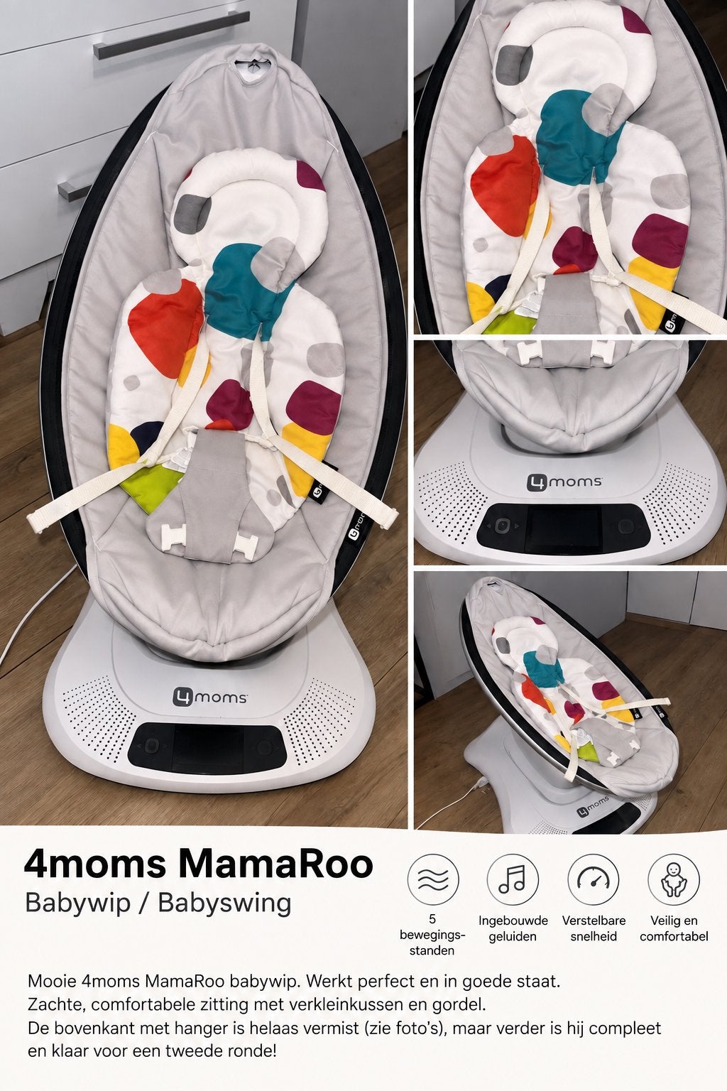 MamaRoo 4, Autres marques, Avec ceinture(s), Enlèvement, Utilisé