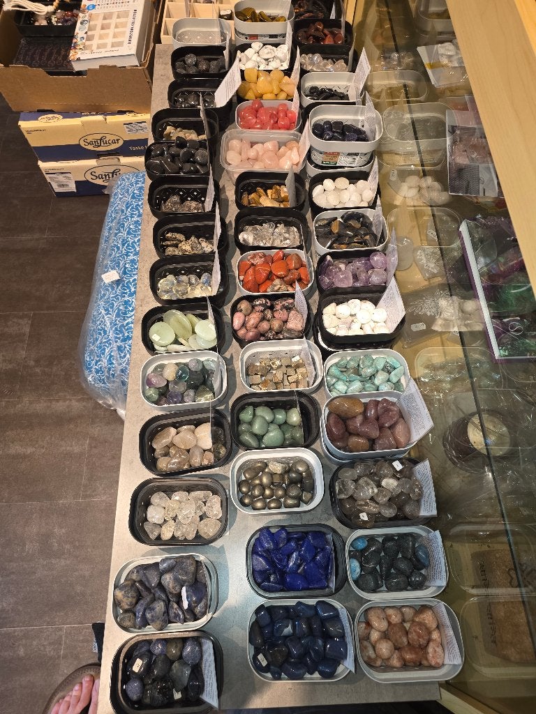 Grand lot de pierres roulées — 42 types — 22,8 kg, Enlèvement, Neuf
