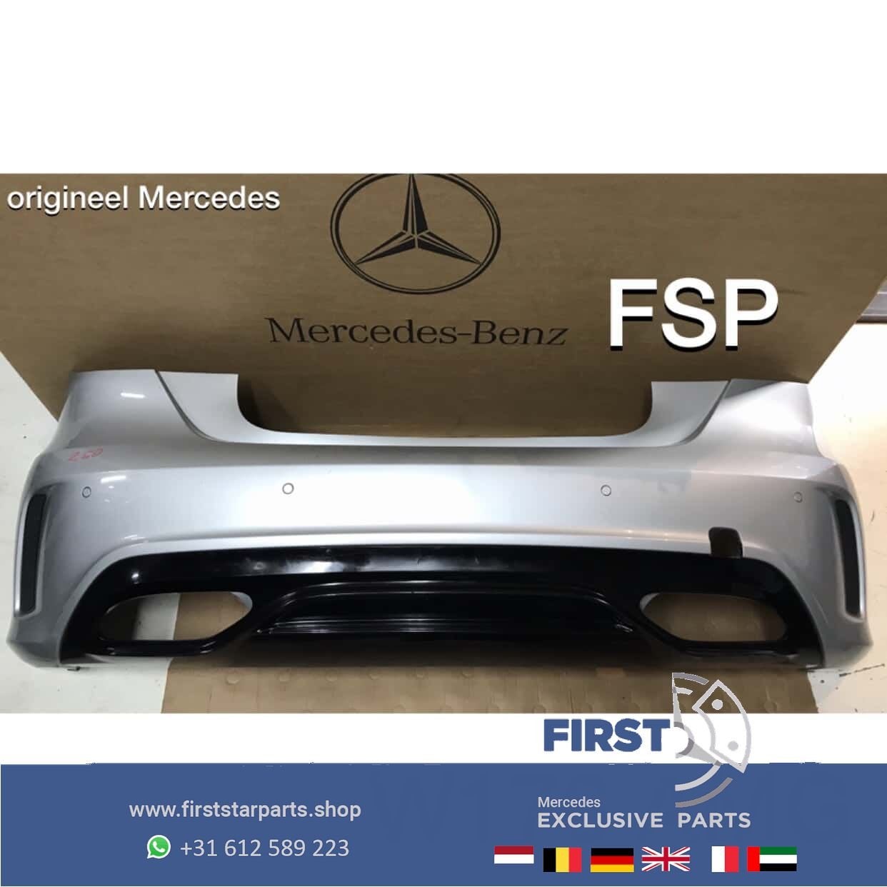 W176 A KLASSE ACHTERBUMPER A1768852325 AMG BUMPER 2013-2018, Arrière, Utilisé, -, -